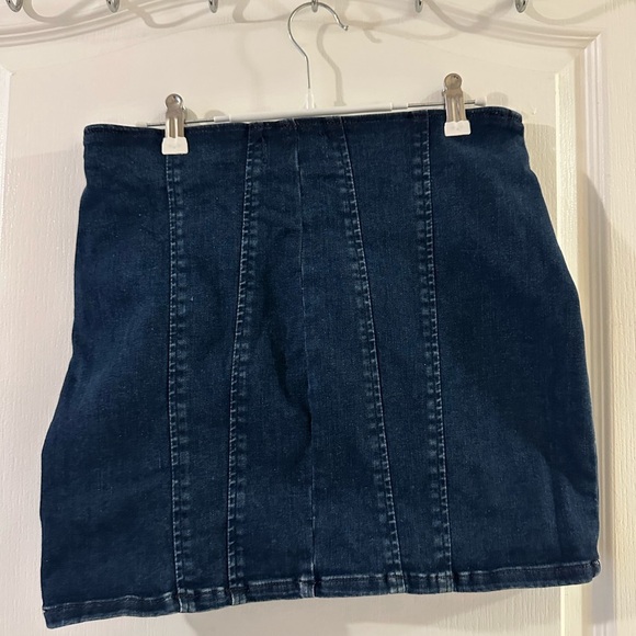 Free People Denim Mini Skirt - Picture 2 of 6